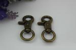 OEM/ODM zinc alloy 13 mm round eye bolt metal dog leash lobster claw swivel snap