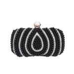 Custom Logo Avaliable Ladies Top Beaded Rhinestone Clutch for Beach Party Bridal
