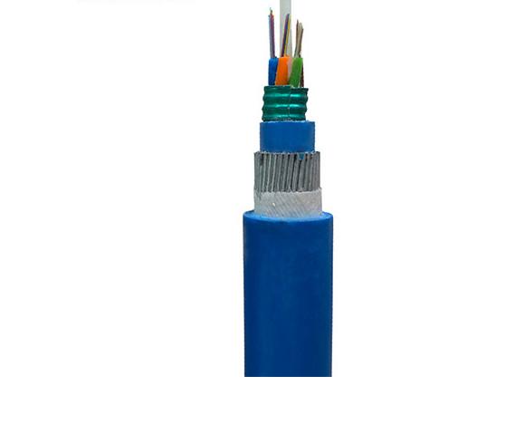 Offshore Fiber Optic Flame Retardant Cable Direct Buried Single Mode 4 Core Long