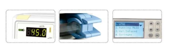 High Precision Medical Syringe Infusion Pump Light Weight For Critical Care