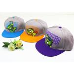 Hip Hop Peaked Visor Snapback Baseball Caps Adjustable 7 - Hole Plastic Closure