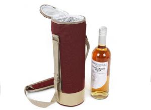 Wholesale Most popular round ice insulated cooler bag single wine bottle bags from china suppliers