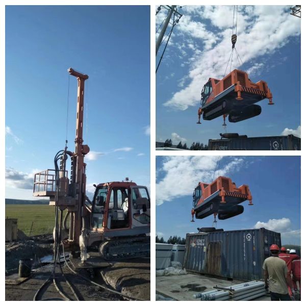 Electric Control and Hydraulic Control Multi-pipe Jet Grouting Drilling Rig for Cohesive Soil in Kyrgyzstan