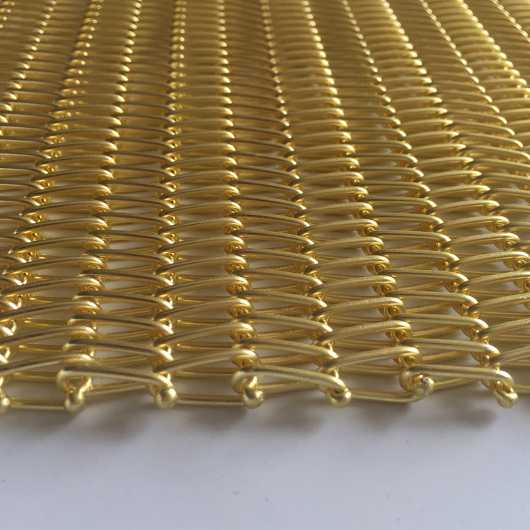 Electroplated Hot Dipped GI Spiral Knitted Wire Mesh For Fence / Gabions