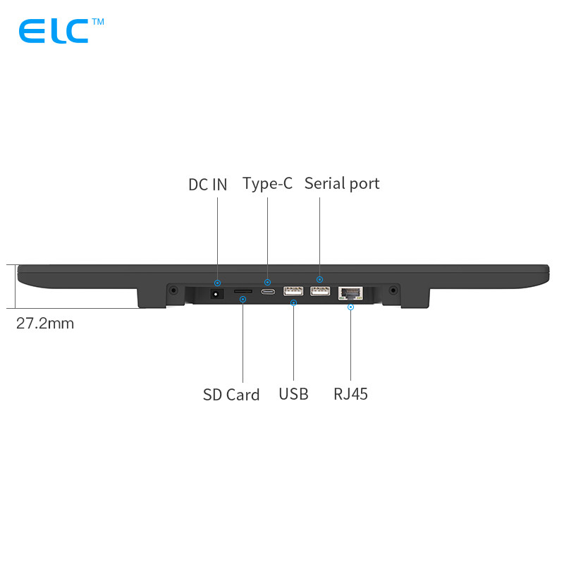Elevator Advertising Player Dual Screen Digital Signage Wall Mount RJ45 Tablet PC