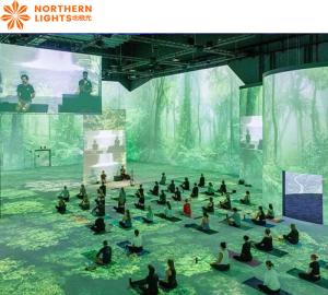 Wholesale Yoga Studio Holographic Projection Digital Art 360 Immersive Projection Experience Room from china suppliers