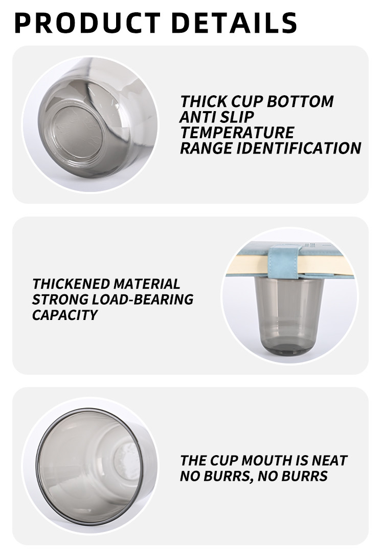 98mm Diameter PP Plastic Cups With Lids For Cold Drink Coffee Juice Bubble Milk Tea