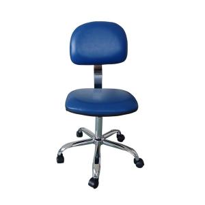 Wholesale Economical Blue Adjustable Leather Office ESD Chair for Antistatic Lab from china suppliers