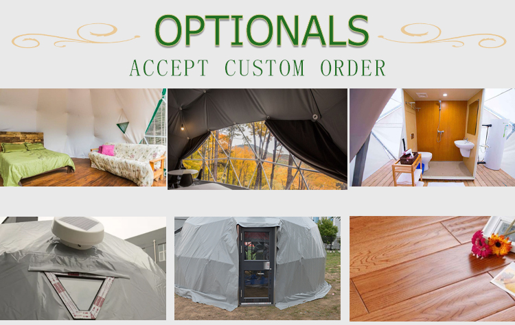 Waterproof Outdoor 5m Geodesic Dome Garden Geodesic Four Season Tent