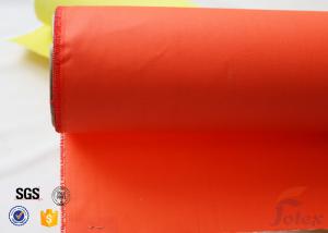 Wholesale Orange Acrylic Coated Fibreglass Fabric 280g/m2 0.25mm Fire Resistant from china suppliers