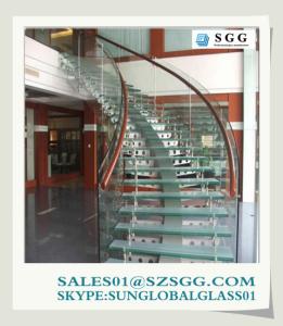 Wholesale laminated glass stair from china suppliers