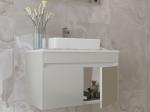 Powder Coating Stainless Steel Wash Basin Cabinet Modern Floating Bathroom