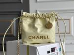 Chanel Branded Ladies Handbag 22B MINI 22S Calfskin Pink White Black Yellow
