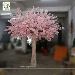 Wholesale UVG 10 foot pink cherry blossom decorative artificial trees for church wedding decorations CHR170 from china suppliers