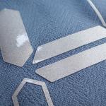 Silver Silicone Printing SGS Heat Transfer Clothing Labels