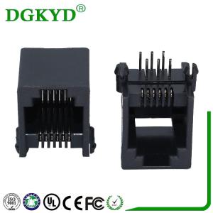 Wholesale Black Plastic Housing Telephone Jack 6p6c Rj11 Connector from china suppliers