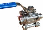 Threaded NPT Soft Seated Ball Valve , Cast Stainless Steel Ball Valve 1000PSI