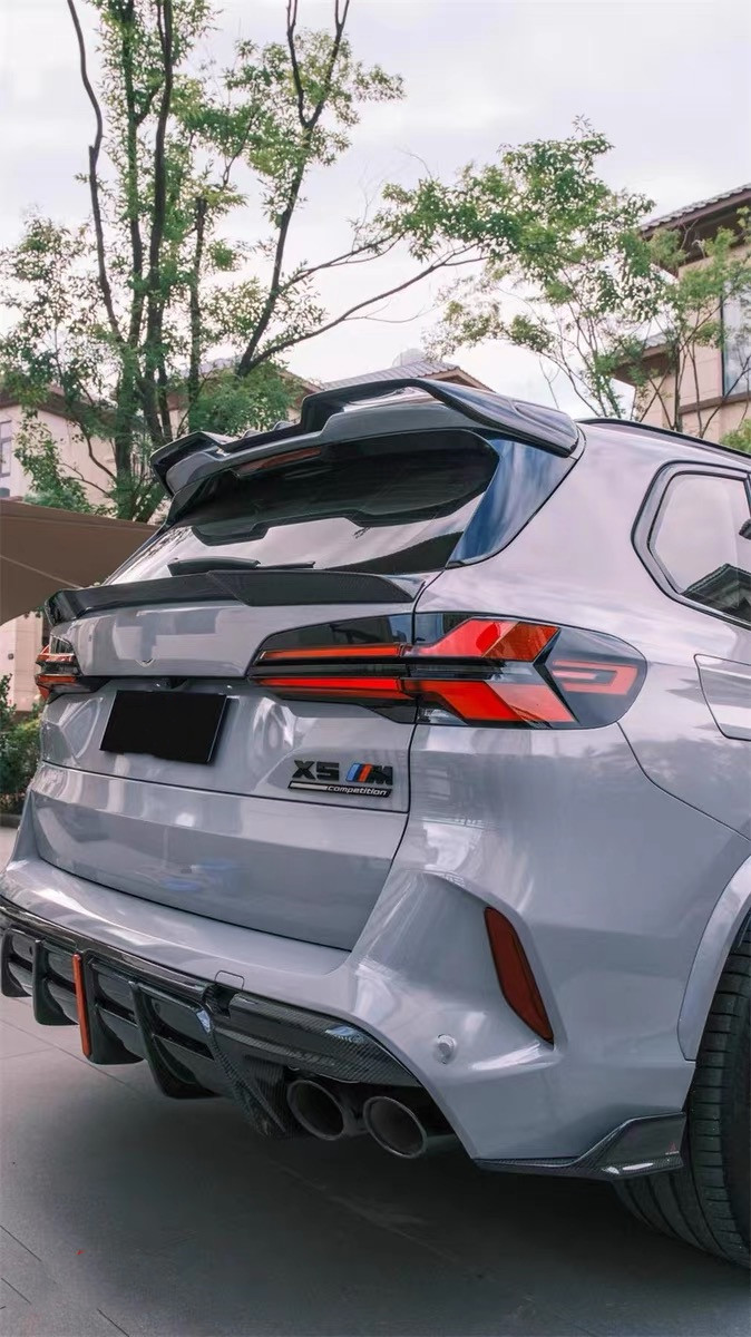 For BMW X5M X6M Carbon Fiber Body Kit X5M X6M Carbon Fiber Front Lip Diffuser Spoiler Side Skirt Hood