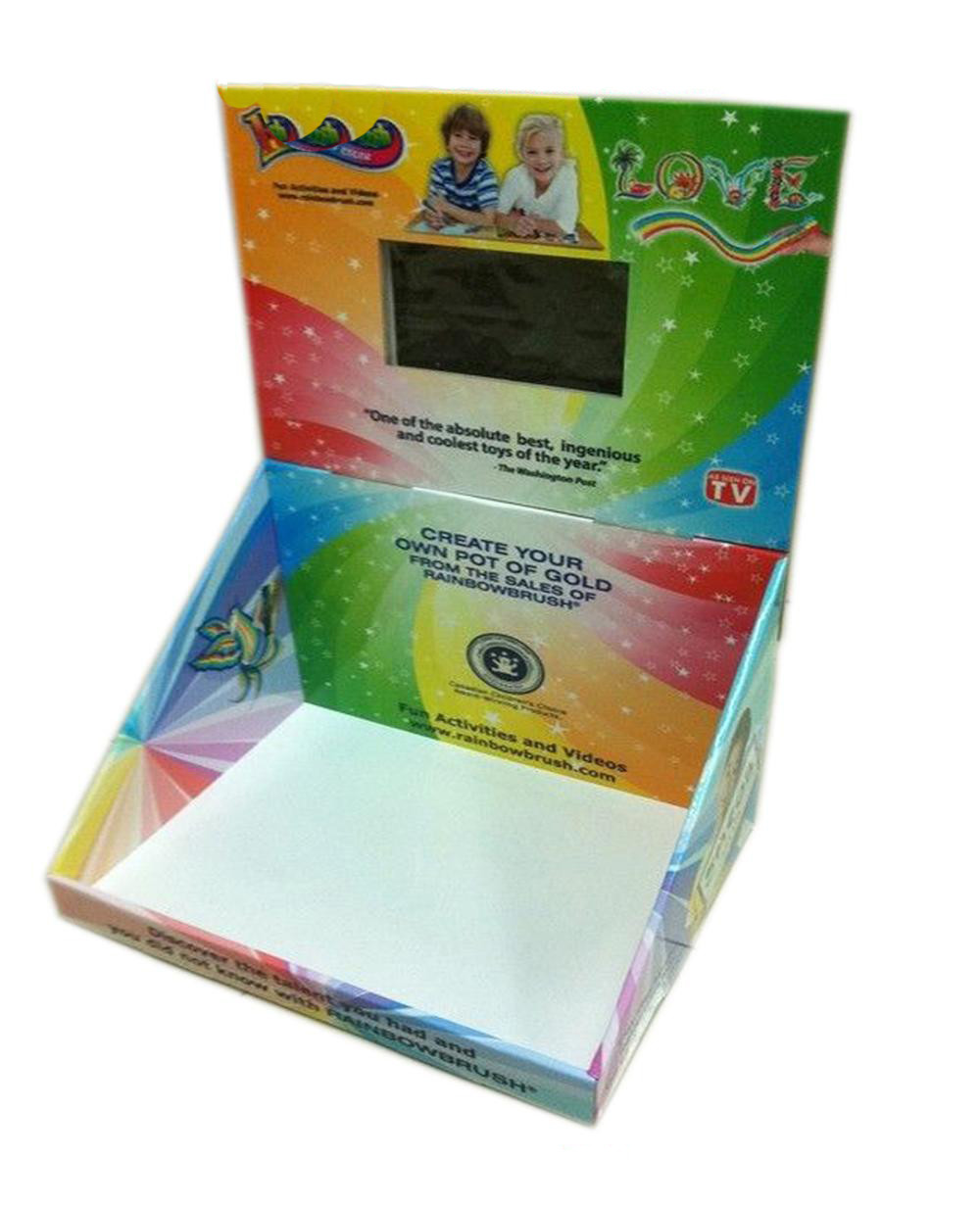 10 inch point of purchase pop video display with video play loop function in stores