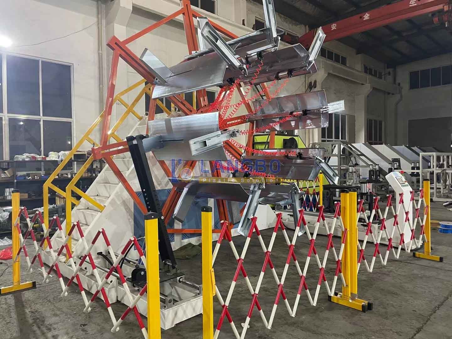 Pipe Coiler with Strapping Machine for PE Large Diameter Pipe Extrusion Machine