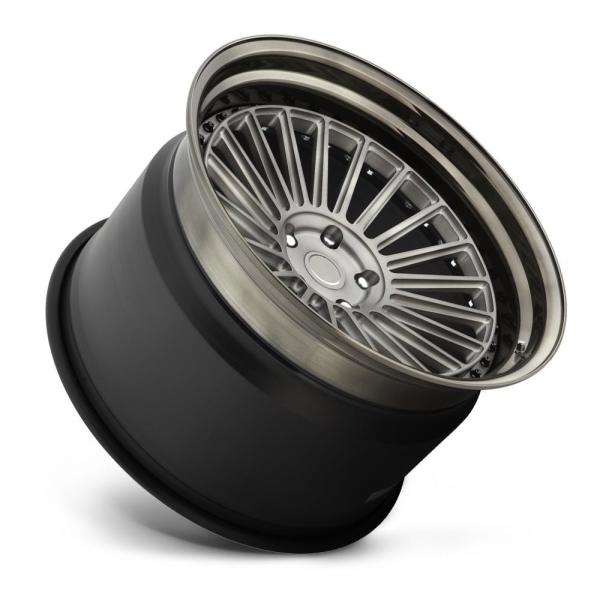 Matte Black polish face 3PC aluminium forged wheels 5x120 offset rim forged car