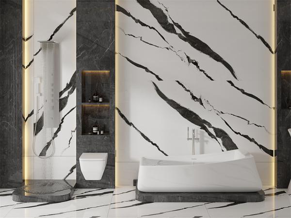 Antibacterial 1420x2700mm Durable Tiles Outdoor Floor Marble Slabs And Porcelain