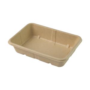 Wholesale Various Sizes Compostable Clamshell Packaging , Disposable Bagasse Lunch Box 1000ml from china suppliers