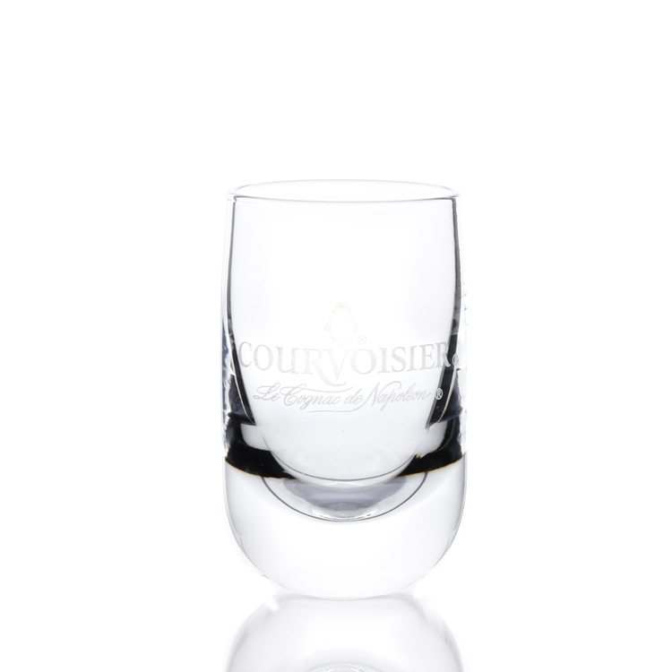 Custom logo round lead free crystal transparent 50ML Shot Glass