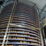 Plastic and Stainless Steel Spiral Cooling Tower Bakery Equipment