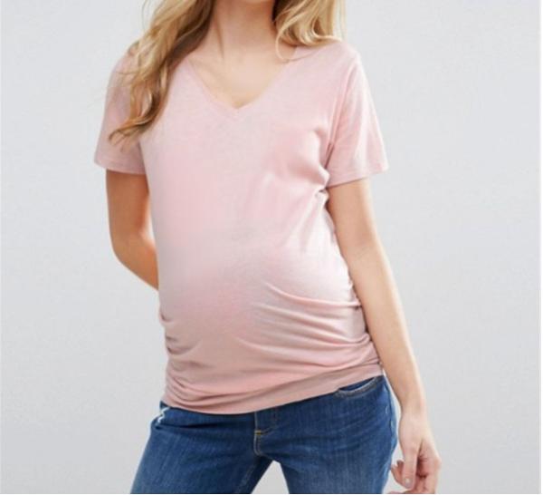 In stock high quality summer short sleeves t-shirt maternity clothes manufacture