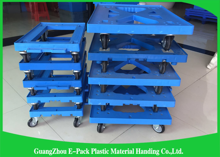 Big Capacity Moving Equipment Dolly , Furniture 4 Wheel Moving Dolly Virgin PP Materials