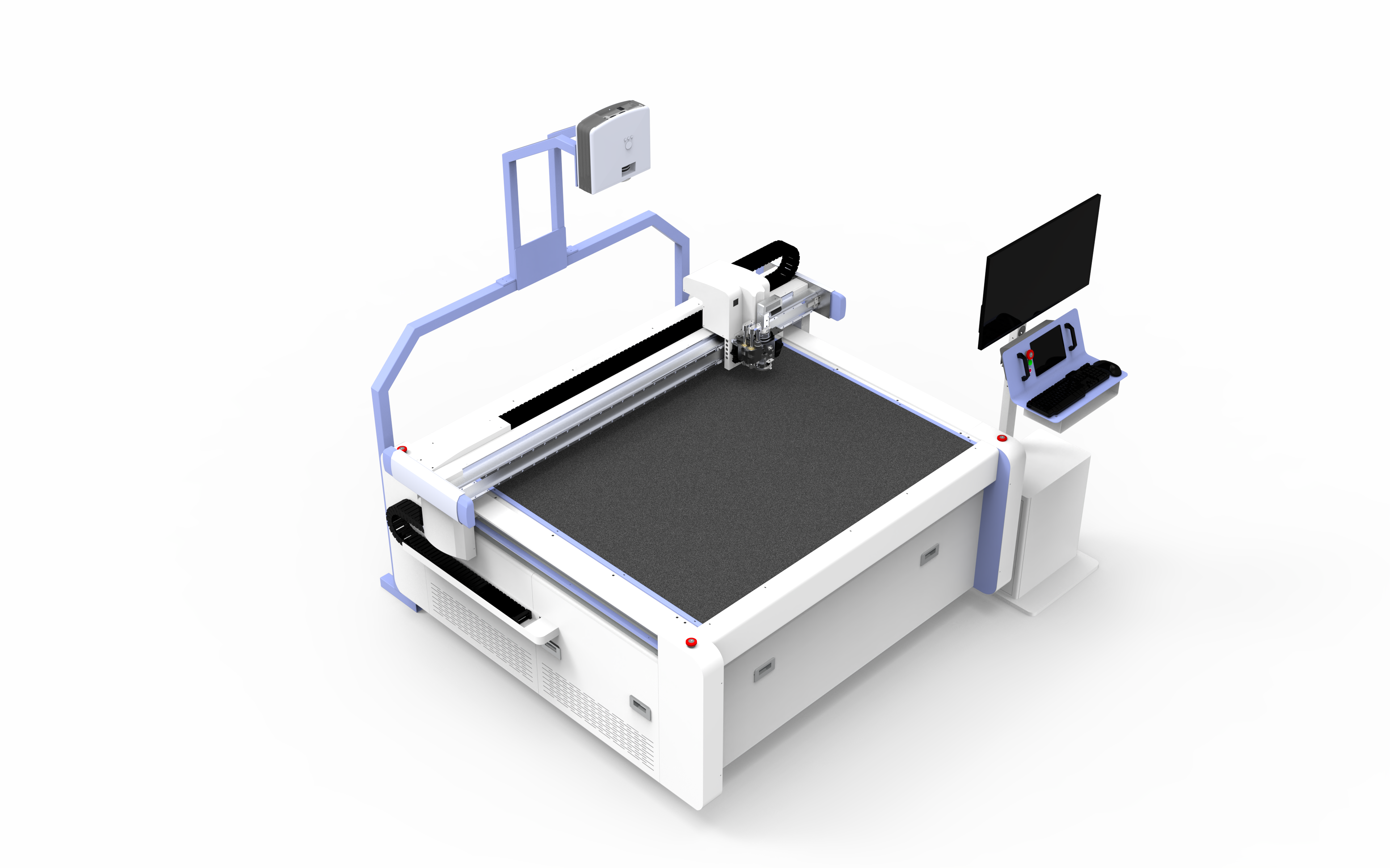 220V - 380V Automated Fabric Cutting Machine 11KW Computerised Cloth Cutting Machine For Textile