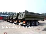 Heavy Duty Hydraulic 3 Axle Tipper Semi Trailer Safe Transportation