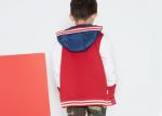 Comfortable Kids Boys Clothes Children'S Baseball Jackets Patched EMB Contrast