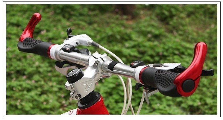Lightweight Electric Bike Parts 225cm White Mountain Bike Grips