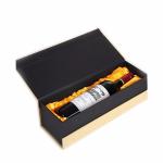 Gift Whisky Wine Bottle Packaging Boxes Cardboard Wine Box Black Paper with