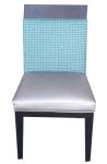 wooden frame fabric/PU dining chair DC-0014