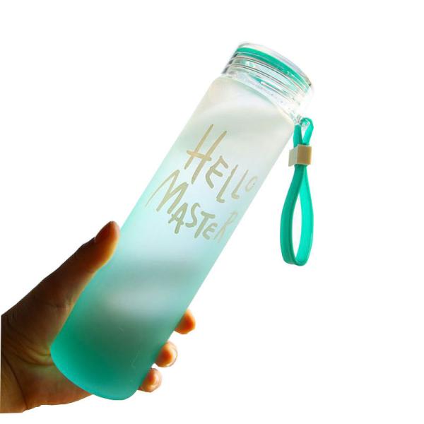 Colorful Frosted 500ml Drink Bottle , Round Lightweight Insulated Drink