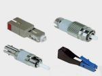SC Male to Female Fiber Optic Attenuator Blue / Green With Metal Housing