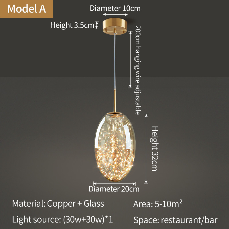 Nordic Full Copper Lamp Luxury Post-modern Crystal Chandelier(WH-AP-554)