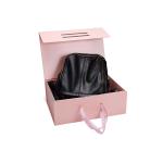 Shoes Bag Rectangle Paper Cardboard Gift Hamper Boxes Packing Pink White