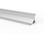 Led Aluminum Strip Profile For Supermarket Cabinet with PMMA W16mm Magnetic