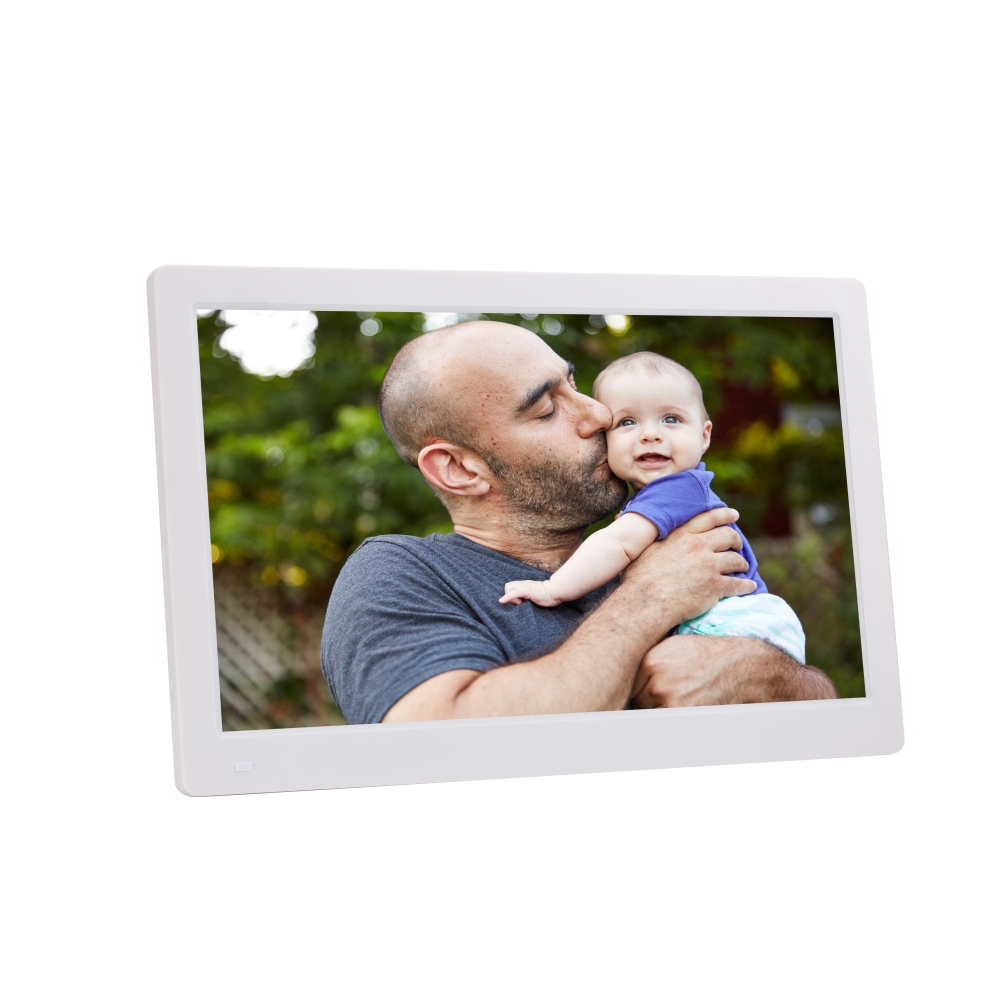 13.3 Inch IPS Panel Digital Photo Frames with USB2.0*1 Port and Plastic Material