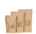 Food Grade Custom Logo Printed Food grade stand up zipper top kraft paper bag