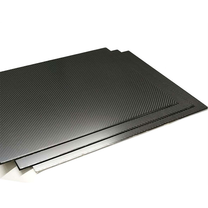 500mmx500mm Matte Plain 3K Carbon Fiber Panels For Quad Frame