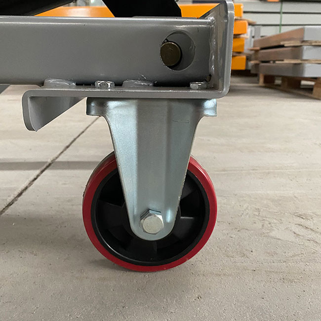 500kg Hydraulic Portable Scissor Lift Tables 1010mmx520mm Mobile Hydraulic Lift Platform Max Height 1575mm