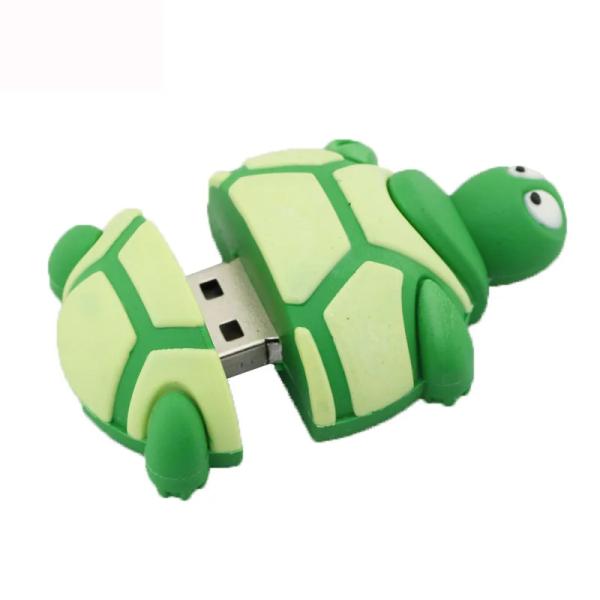 Tortoise Shape Customized USB Flash Disk Rubber Cartoon Pendrive Cute USB Flash Drive