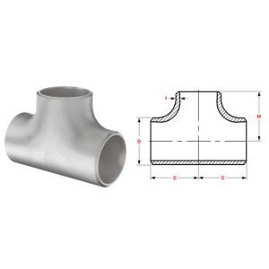 Wholesale SS304 Pipe Fitting Tees ASTM A815 S32750 Stainless Steel T Fitting from china suppliers