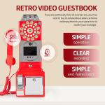 Customized Retro Wedding Audio Video Guestbook ABS Plastic Banquet Party Guest