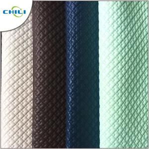 Wholesale Black Quilted Leather Fabric Environmental Friendly Furniture Upholstery from china suppliers